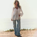 Sheer Chiffon Beach Cover-Up for Women, Over Swimwear