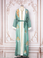 Embroidered bead two-piece long skirt set