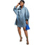 Turn-Down Collar Denim Dress