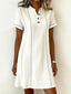 Button-Up Collared Midi Dress
