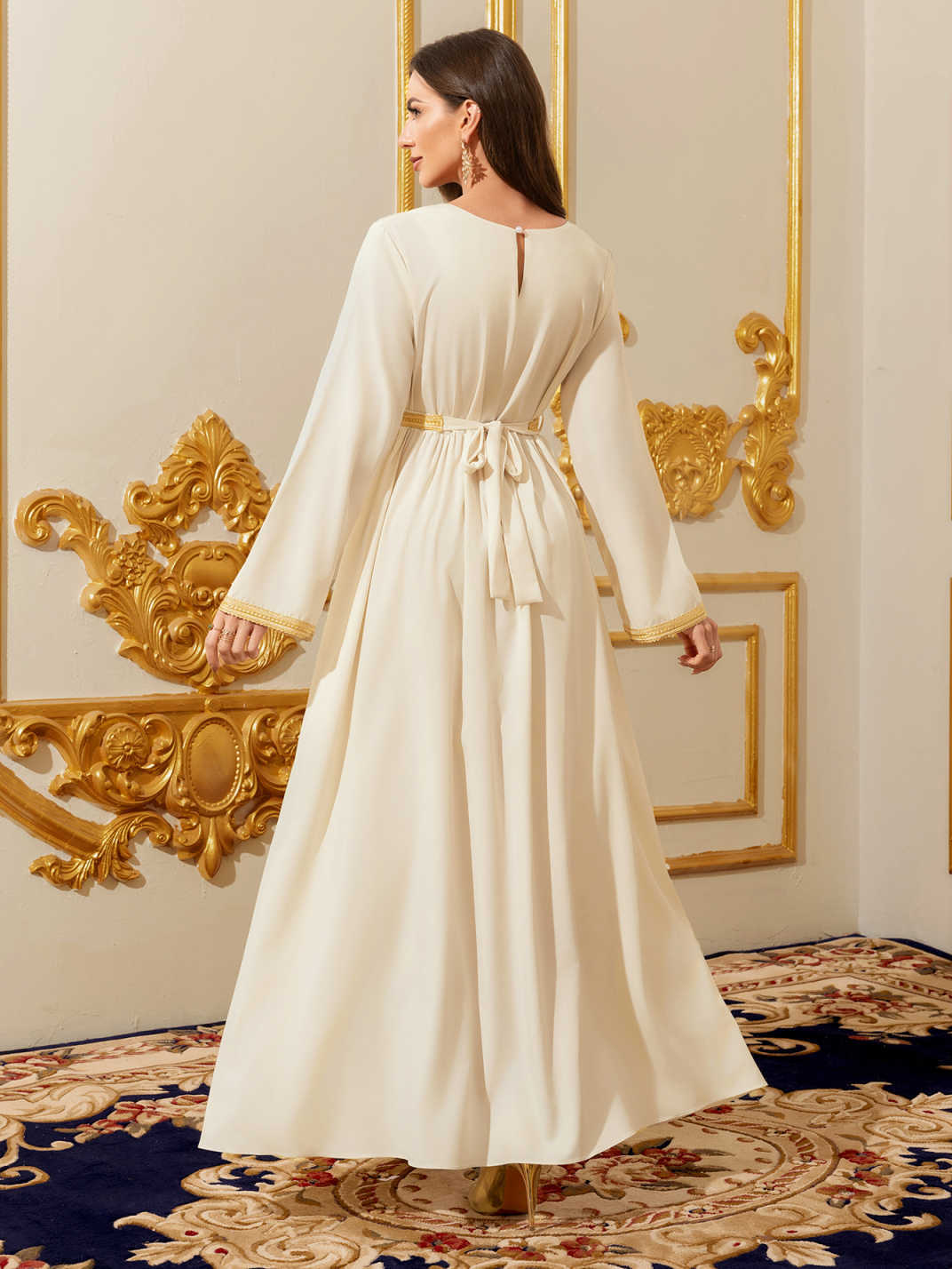 Champagne Robe Maxi Dress