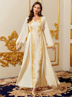 Champagne Robe Maxi Dress