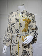 Embroidered Jalabiya Evening Gown