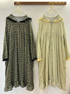 Single-Breasted Long Sleeve Relaxed Midi Dress for Women
