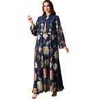 Muslim Middle Eastern Sequin Embroidered Women's Long Robe Fashion Tassel Dubai Dress