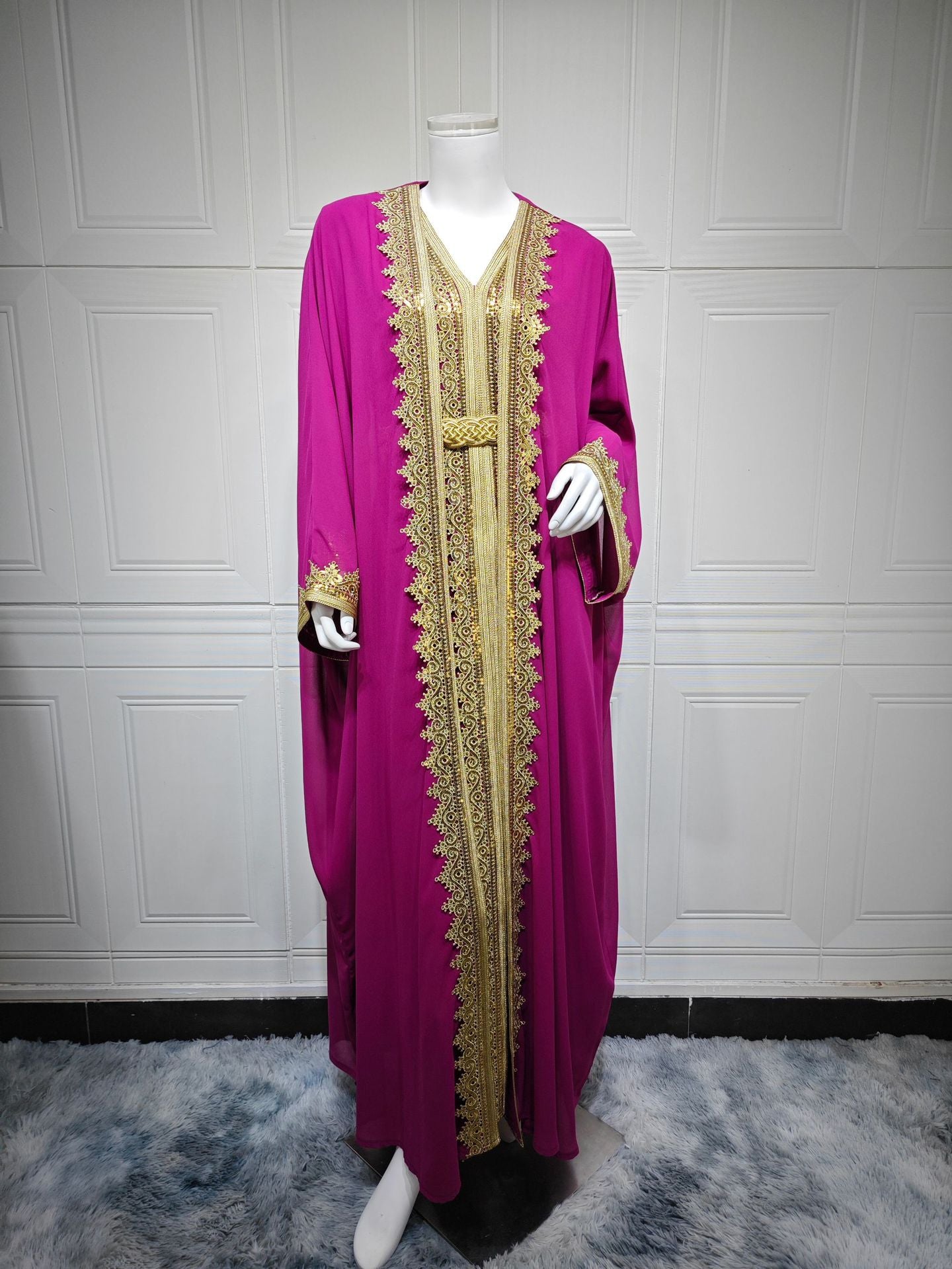 Two-Piece Chiffon Maxi Dress Set