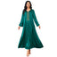 V-Neck Loose Long-Sleeve Maxi Dress