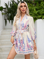 Bohemian Floral Midi Dress