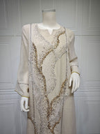 Sequin Mesh Maxi Dress