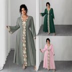 Lace Embroidered Plus-Size Maxi Dress