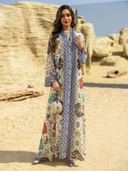 Tie-Dye Chiffon Maxi Dress