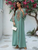 Embroidered Pullover Maxi Dress
