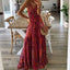 Floral Print Sleeveless V-Neck Maxi Dress