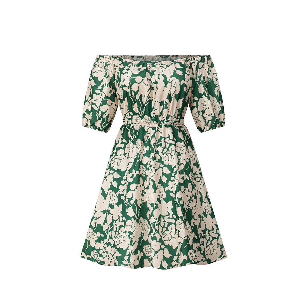 Floral Short-Sleeve Mini Dress