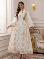 Embroidered Jalabiya Evening Gown