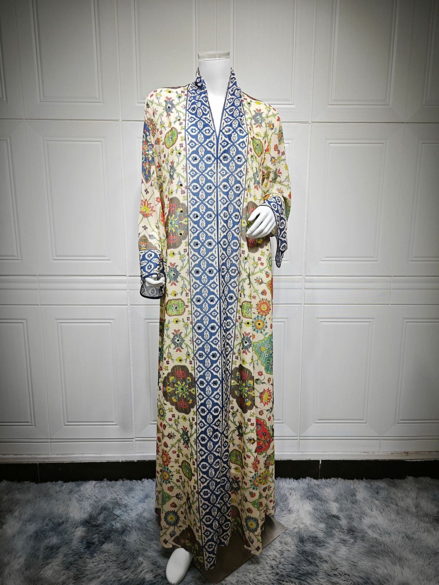 Tie-Dye Chiffon Maxi Dress