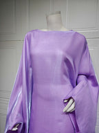 Shiny Satin Belted Maxi Dress