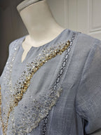 Sequin Mesh Maxi Dress