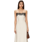 Off-White Camisole Maxi Dress for women with sleeveless