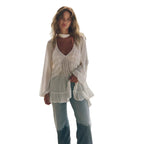 Sheer Chiffon Beach Cover-Up for Women, Over Swimwear