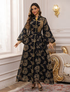 Embroidered Jalabiya Evening Gown