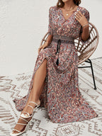 Printed A-Line Maxi Dress