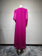 Two-Piece Chiffon Maxi Dress Set