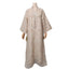 Embroidered Mesh Maxi Dress, Slit Sleeve