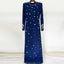 Slim-Fit Round-Neck Formal Maxi Dress for Women