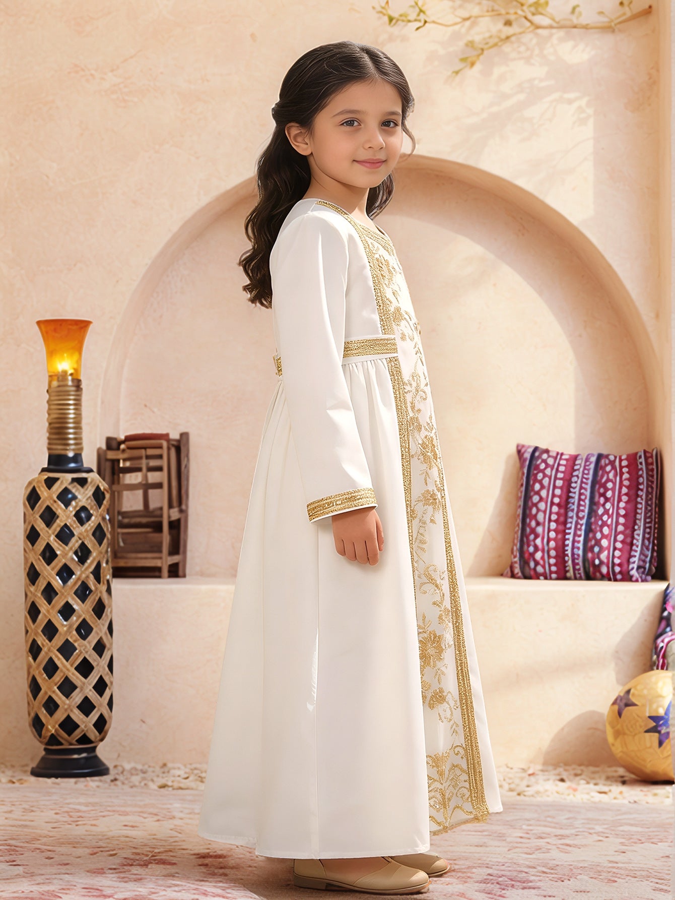 Champagne Robe Maxi Dress