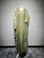 Gold Foil Trim Flared Two-Piece Dress Set Party Dress