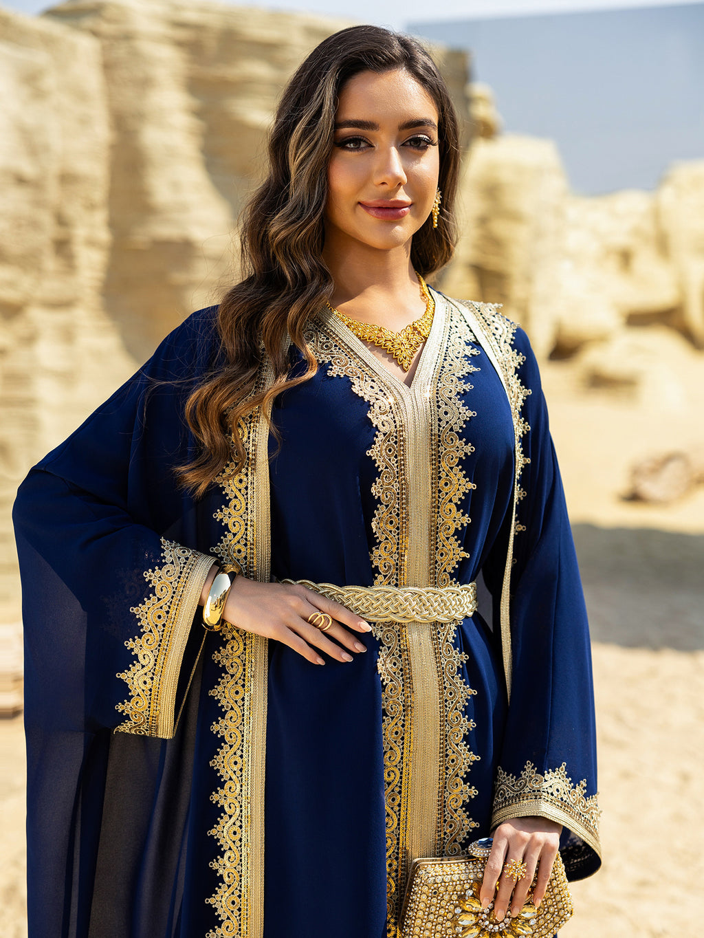 Two-Piece Chiffon Maxi Dress Set