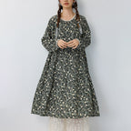 Printed Long Sleeve Relaxed Maxi Dress for Women