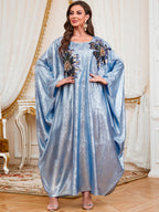 Applique Batwing Maxi Dress