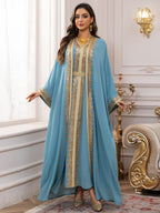Two-Piece Chiffon Maxi Dress Set