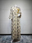 Embroidered Beaded Jalabiya Evening Gown