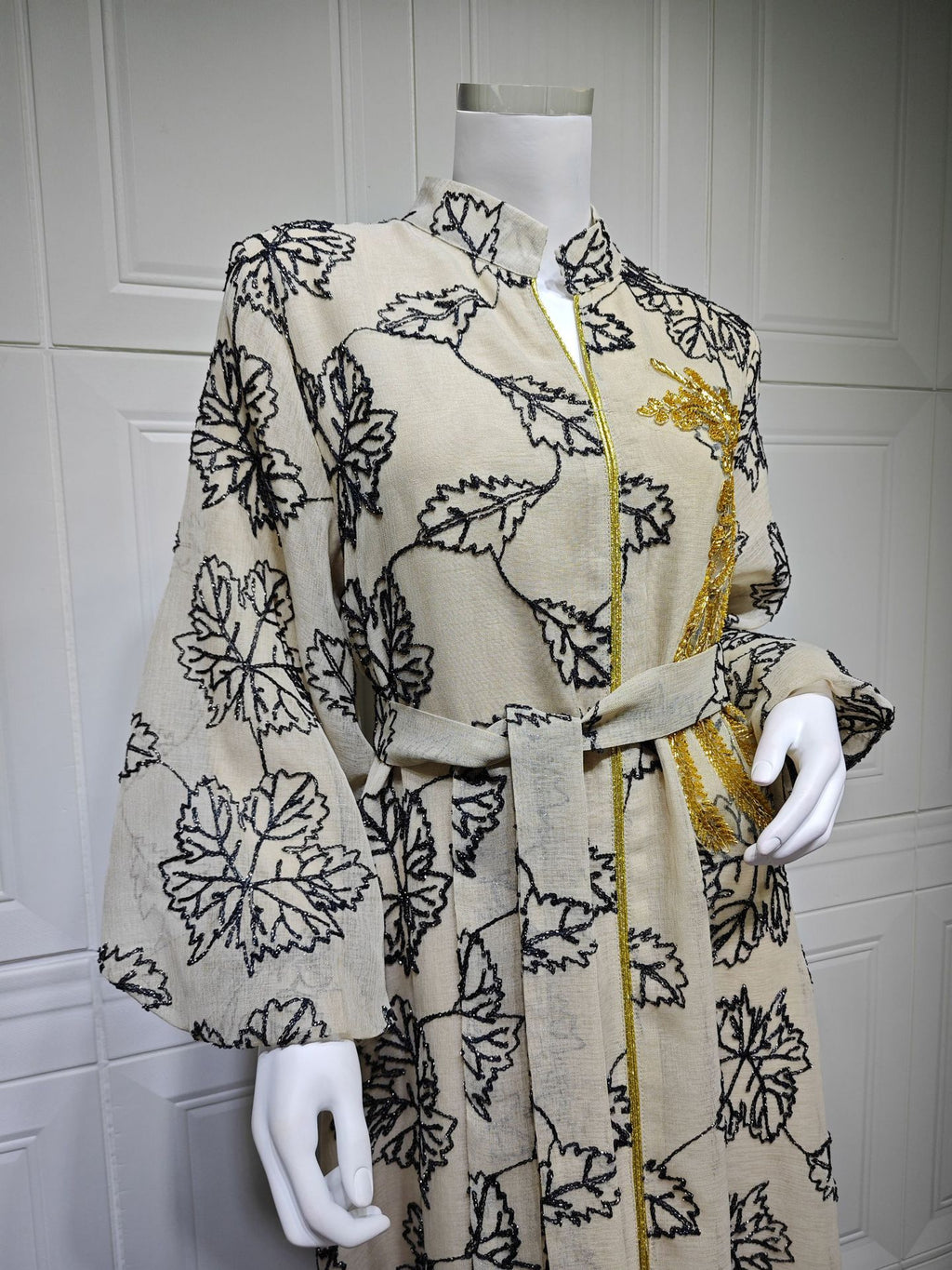 Embroidered Jalabiya Evening Gown
