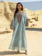 Mesh Patchwork Maxi Dress