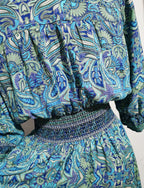 Printed A-Line Maxi Dress
