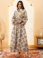 Embroidered Jalabiya Evening Gown