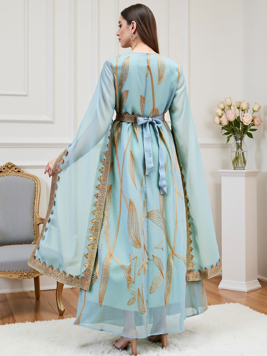 Elegant Robe Maxi Dress