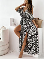 Leopard Print Maxi Dress