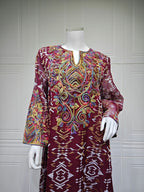 Mesh Patchwork Maxi Dress