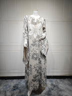 Sequin Hooded Maxi Dress