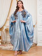 Applique Batwing Maxi Dress