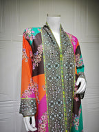 Rhinestone Printed Maxi Dress