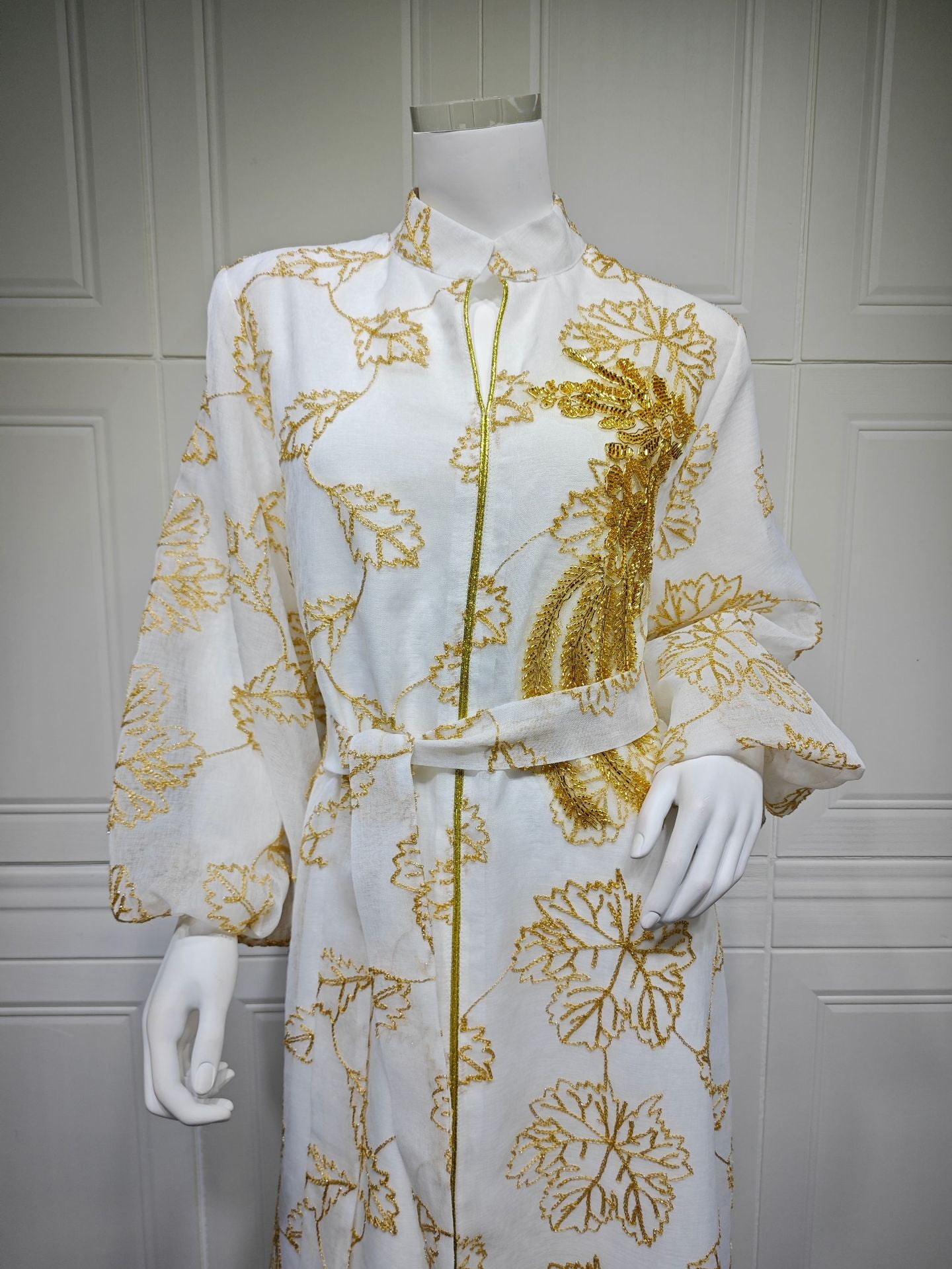 Embroidered Jalabiya Evening Gown