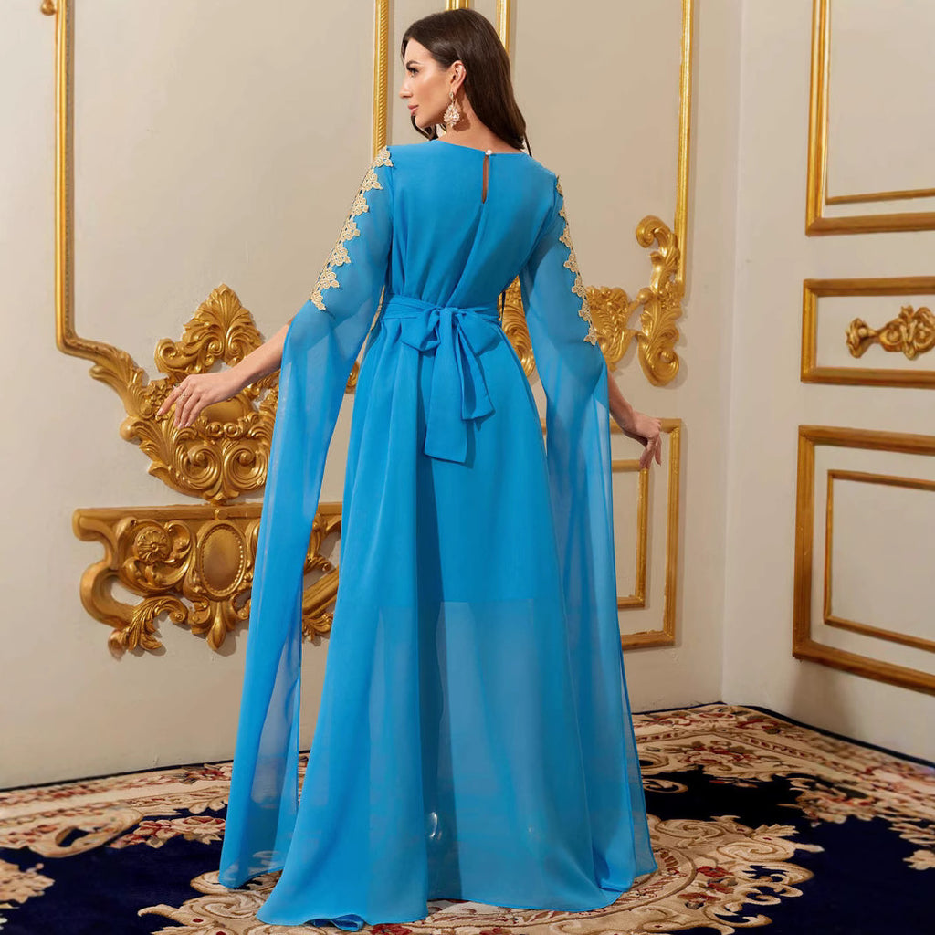 Lace Robe Maxi Dress