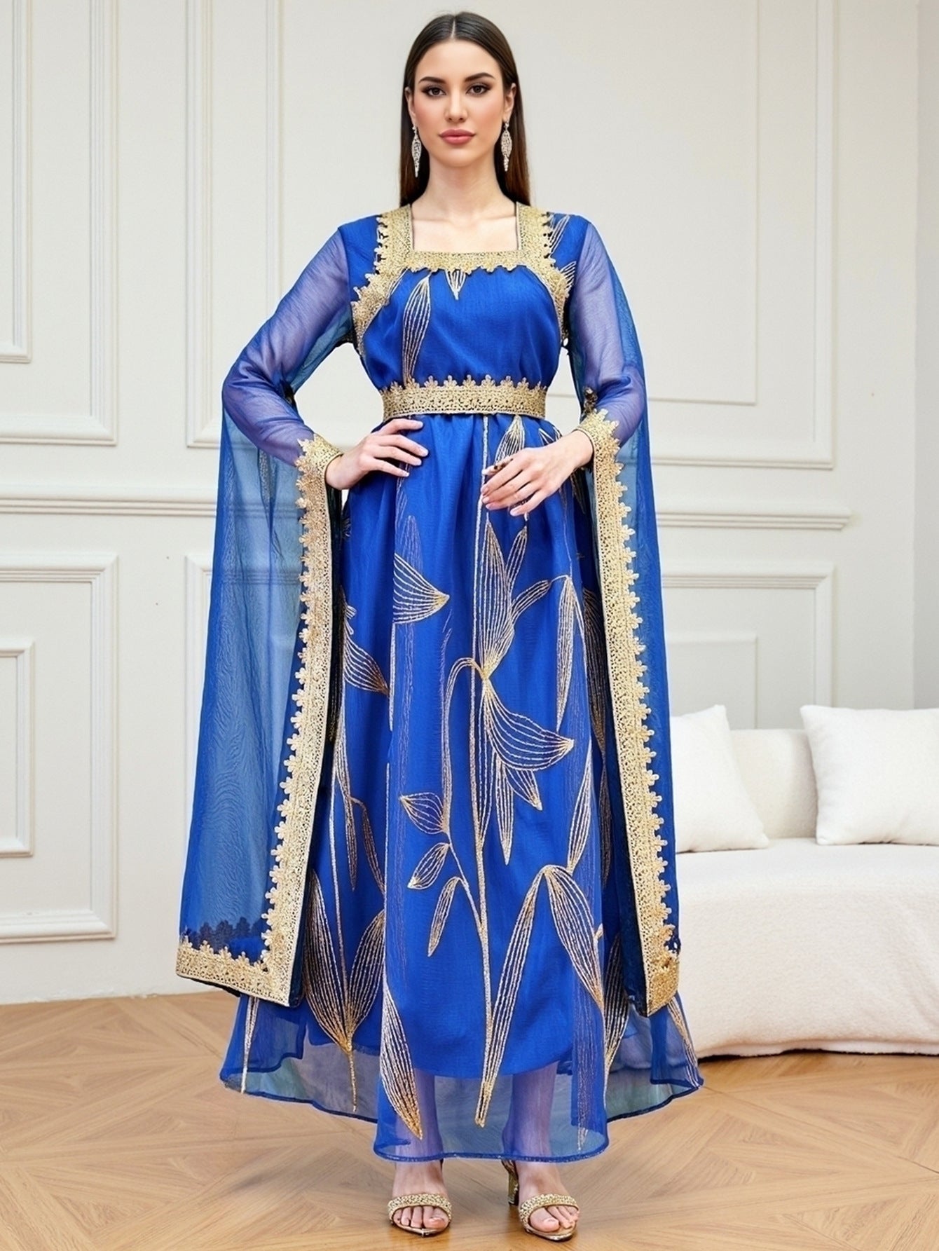 Elegant Robe Maxi Dress