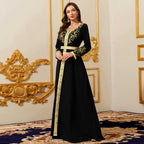 Black Embroidered Maxi Dress